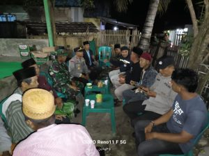 Kapolsek Huu Bersama Danramil Komit Jaga Kamtibmas