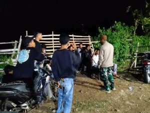Dua Babinsa Berkolaborasi Bubarkan Balapan Liar, Sekdes Woro Apresiasi